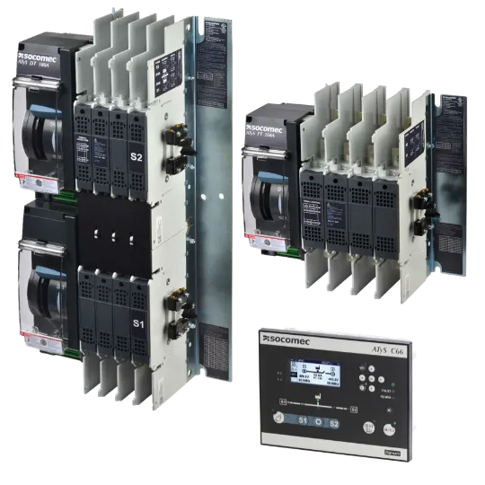 Socomec ATyS FT and DT automatic transfer switches